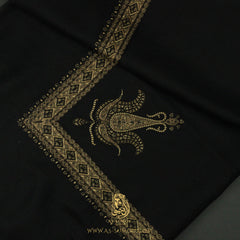 PREMIUM BLACK AUTHENTIC YEMENI SHEMAGH SCARF BL102