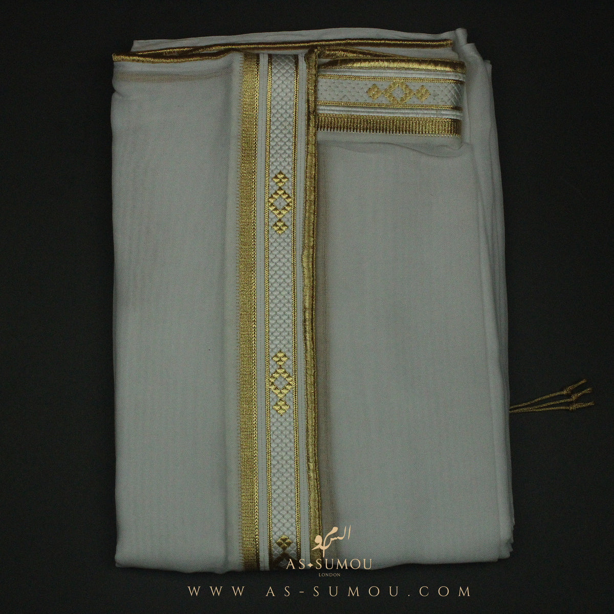 PREMIUM RARE WHITE UNIQUE KHALEEJI BISHT BS14