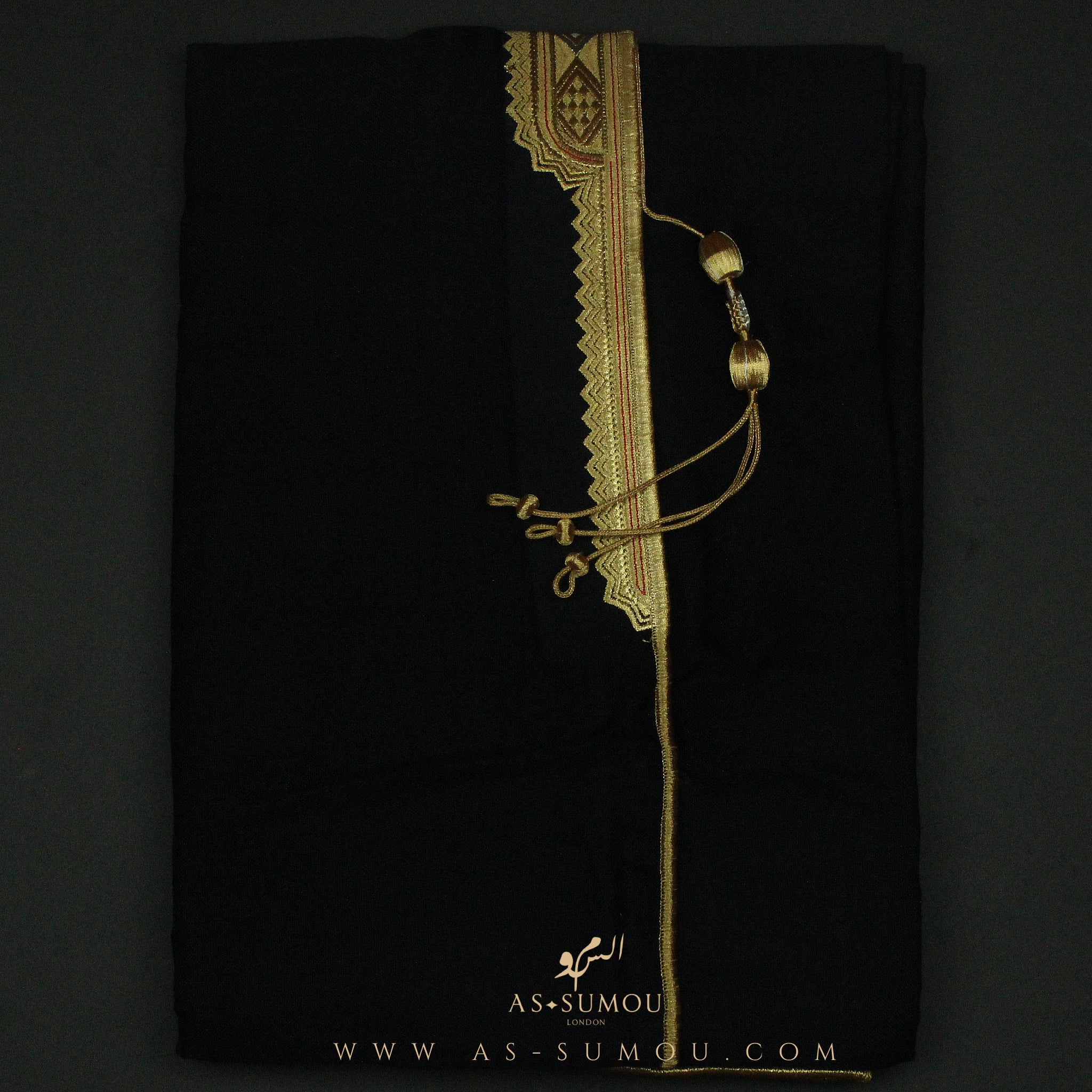 PREMIUM RARE BLACK UNIQUE KHALEEJI BISHT BS20