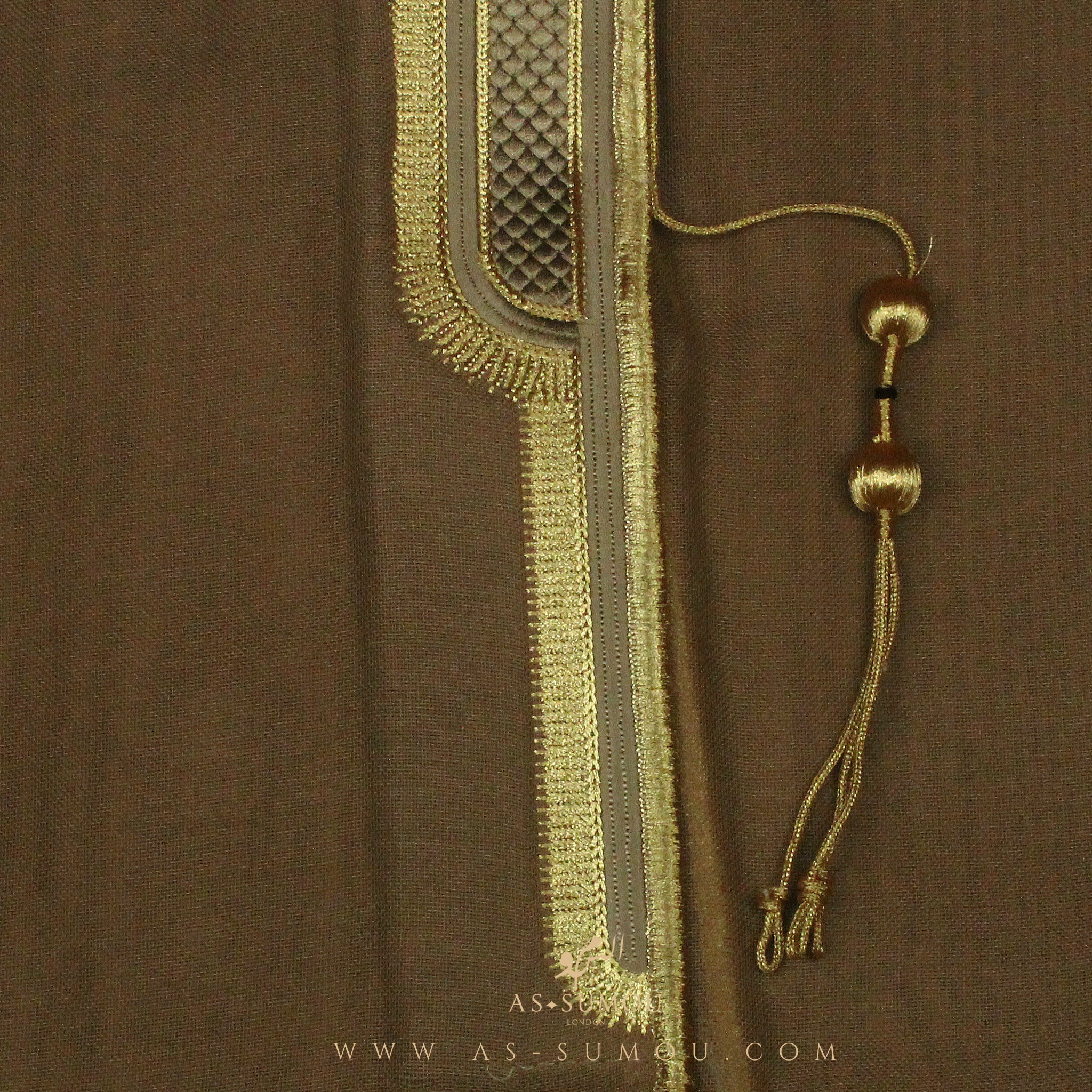 PREMIUM RARE BROWN UNIQUE KHALEEJI BISHT BS21
