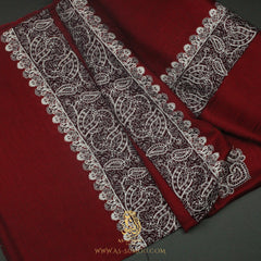 PREMIUM RED AUTHENTIC OMANI MASSAR SCARF OM133