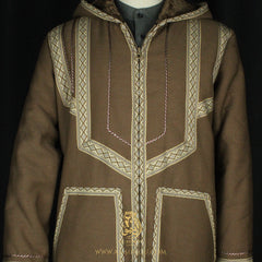 RARE MUTED OLIVE HOODED FARWA COAT FR14