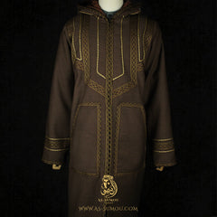 RARE DEEP BROWN HOODED FARWA COAT FR12