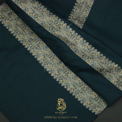 PREMIUM TEAL AUTHENTIC YEMENI SHEMAGH SCARF SE262