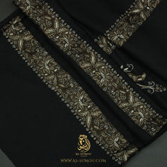 PREMIUM BLACK AUTHENTIC YEMENI SHEMAGH SCARF BL171