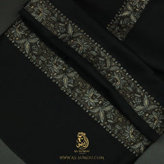 PREMIUM BLACK AUTHENTIC YEMENI SHEMAGH SCARF BL173