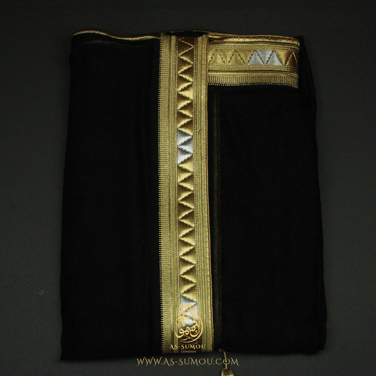 PREMIUM RARE BLACK UNIQUE KHALEEJI BISHT MS35