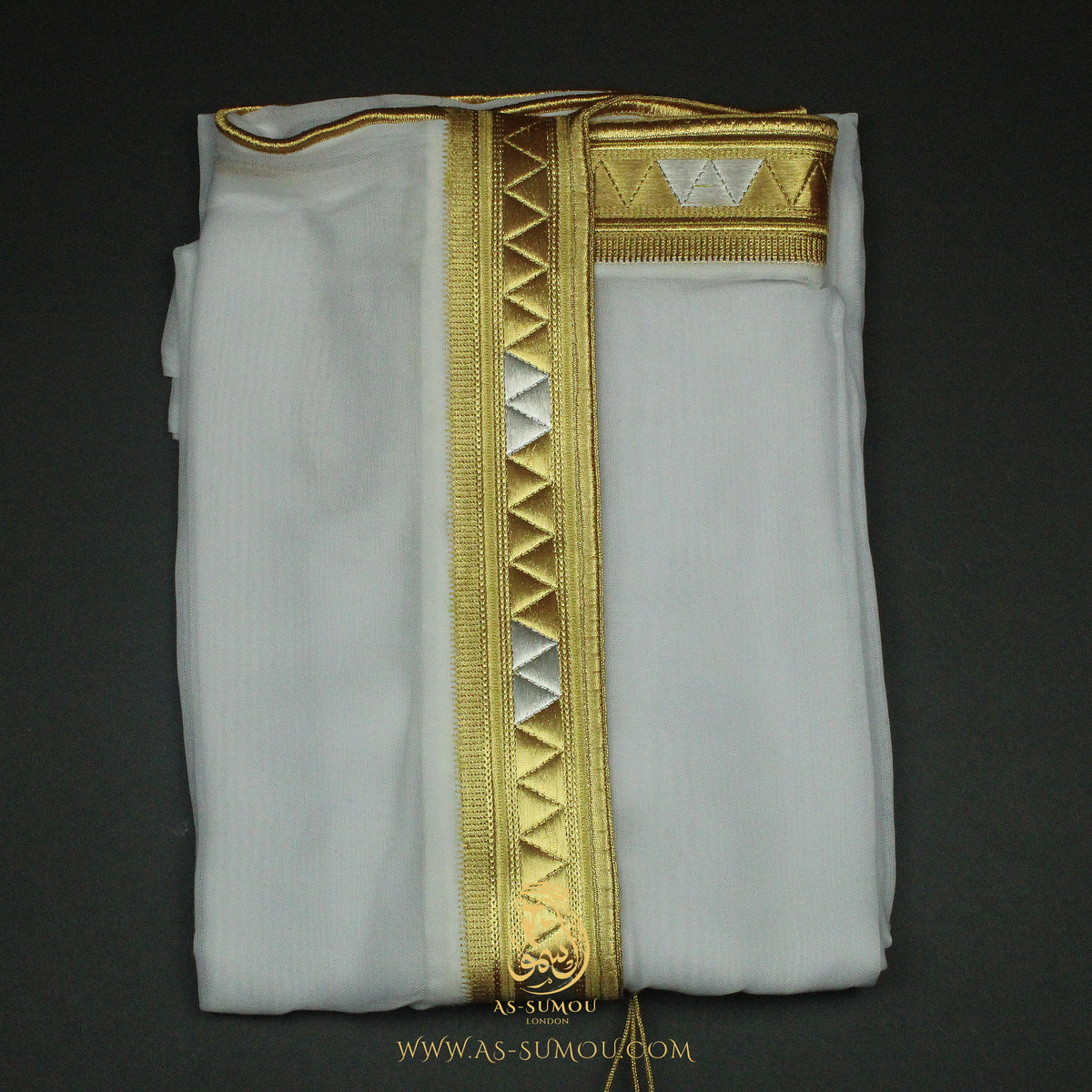 PREMIUM RARE WHITE UNIQUE KHALEEJI BISHT MX11