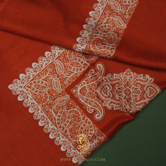 PREMIUM ORANGE AUTHENTIC OMANI MASSAR SCARF OM112