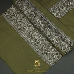 PREMIUM OLIVE AUTHENTIC OMANI MASSAR SCARF OM142