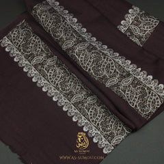 PREMIUM PURPLE AUTHENTIC OMANI MASSAR SCARF OM143