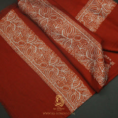 PREMIUM ORANGE AUTHENTIC OMANI MASSAR SCARF OM139