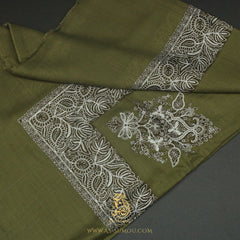 PREMIUM OLIVE AUTHENTIC OMANI MASSAR SCARF OM142