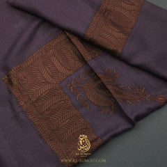 Premium Purple Elegant Qatari Shemagh Scarf QR61