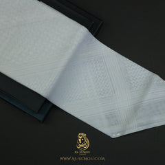 PREMIUM WHITE SAUDI SHEMAGH SCARF WS46