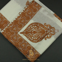 PREMIUM WHITE AUTHENTIC YEMENI SHEMAGH SCARF WH217