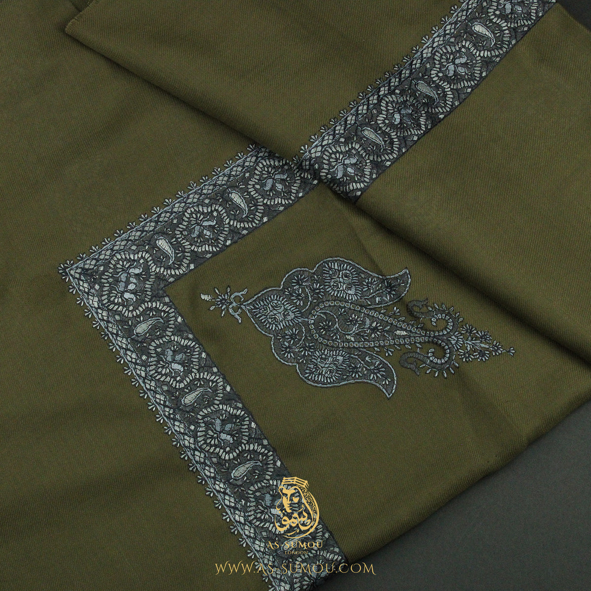 PREMIUM KHAKI AUTHENTIC YEMENI SHEMAGH SCARF SE258