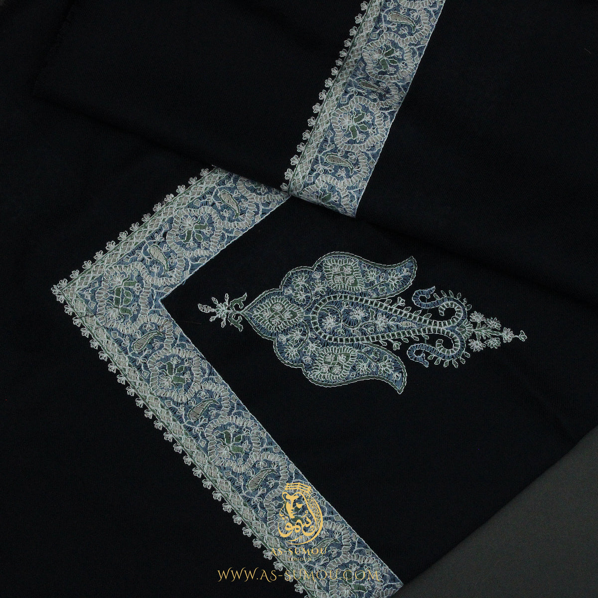 PREMIUM NAVY AUTHENTIC YEMENI SHEMAGH SCARF SE264