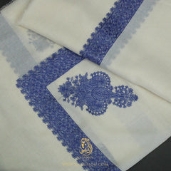 PREMIUM WHITE AUTHENTIC YEMENI SHEMAGH SCARF WH220