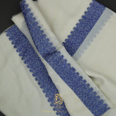 PREMIUM WHITE AUTHENTIC YEMENI SHEMAGH SCARF WH220