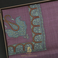 LUXURY HANDMADE PURPLE YEMENI SHEMAGH