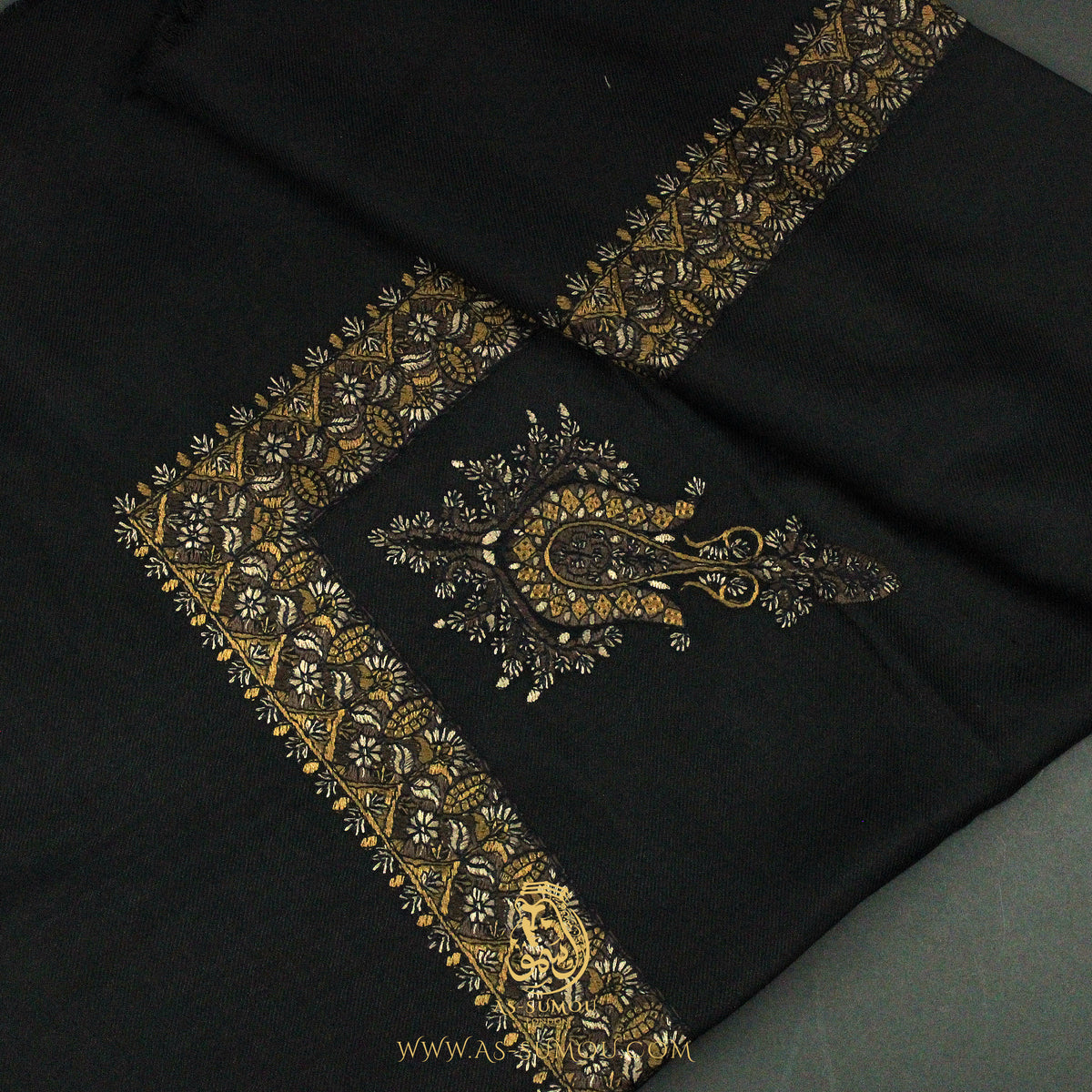 Premium Black Authentic Yemeni Shemagh Scarf BL180
