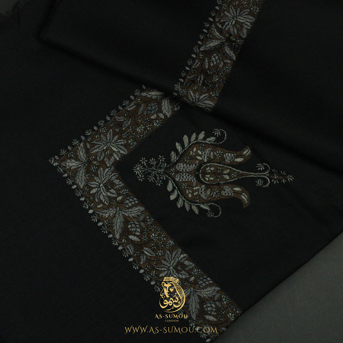 Premium Black Authentic Yemeni Shemagh Scarf BL181