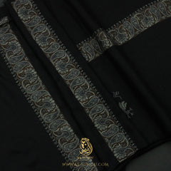 Premium Black Authentic Yemeni Shemagh Scarf BL182