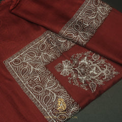 Premium Red Authentic Omani Massar Scarf OM163