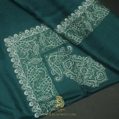PREMIUM TEAL AUTHENTIC OMANI MASSAR SCARF OM165