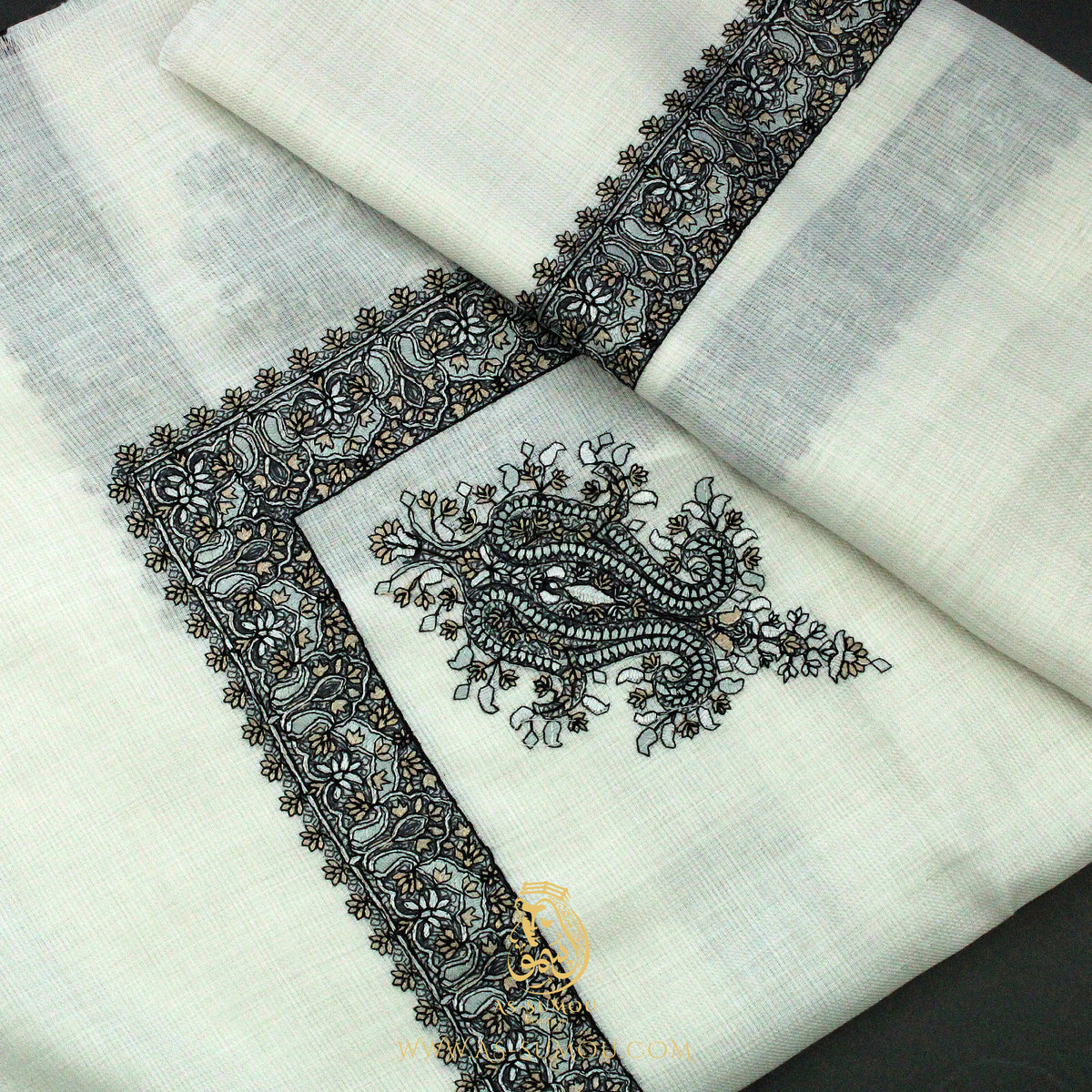 Premium White Authentic Yemeni Shemagh Scarf WH233