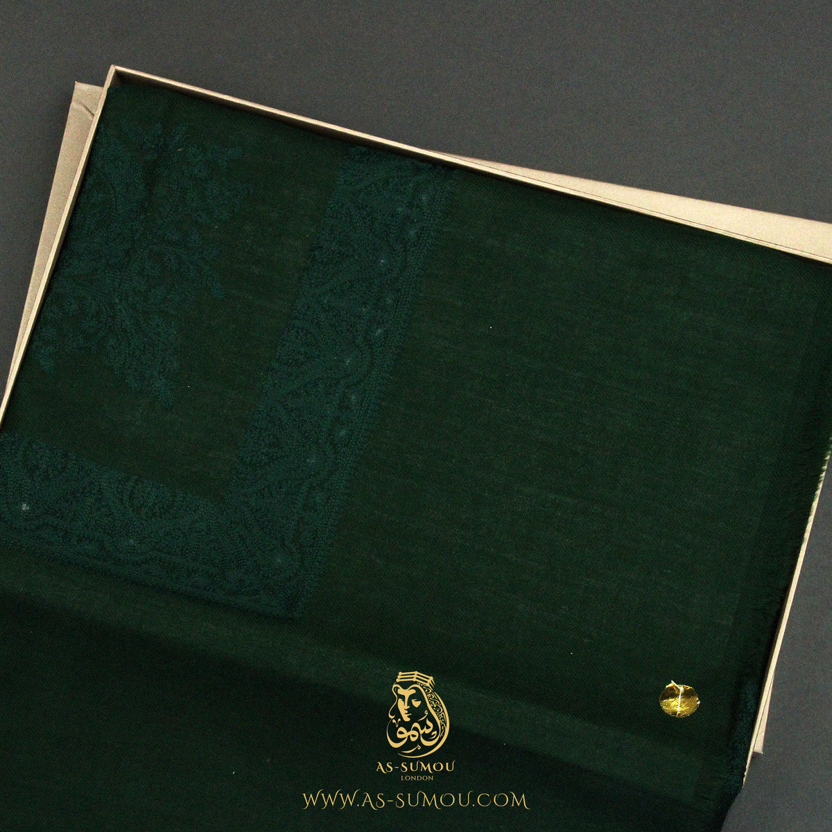 LUXURY HANDMADE GREEN YEMENI SHEMAGH