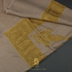 PREMIUM BROWN ELEGANT QATARI SHEMAGH SCARF QR56