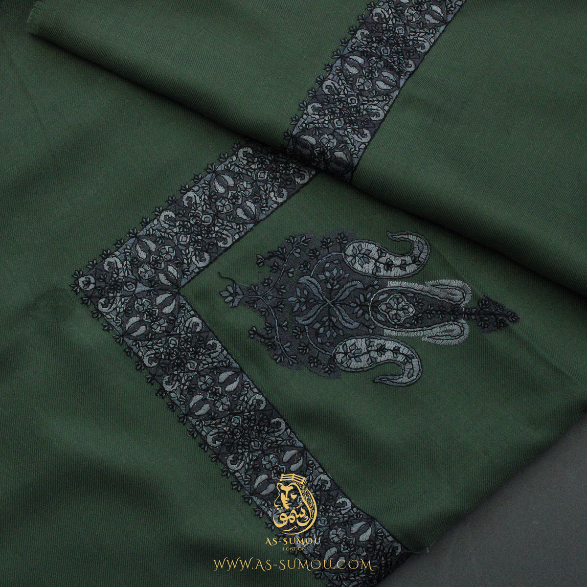 Premium Green Authentic Yemeni Shemagh Scarf SE272