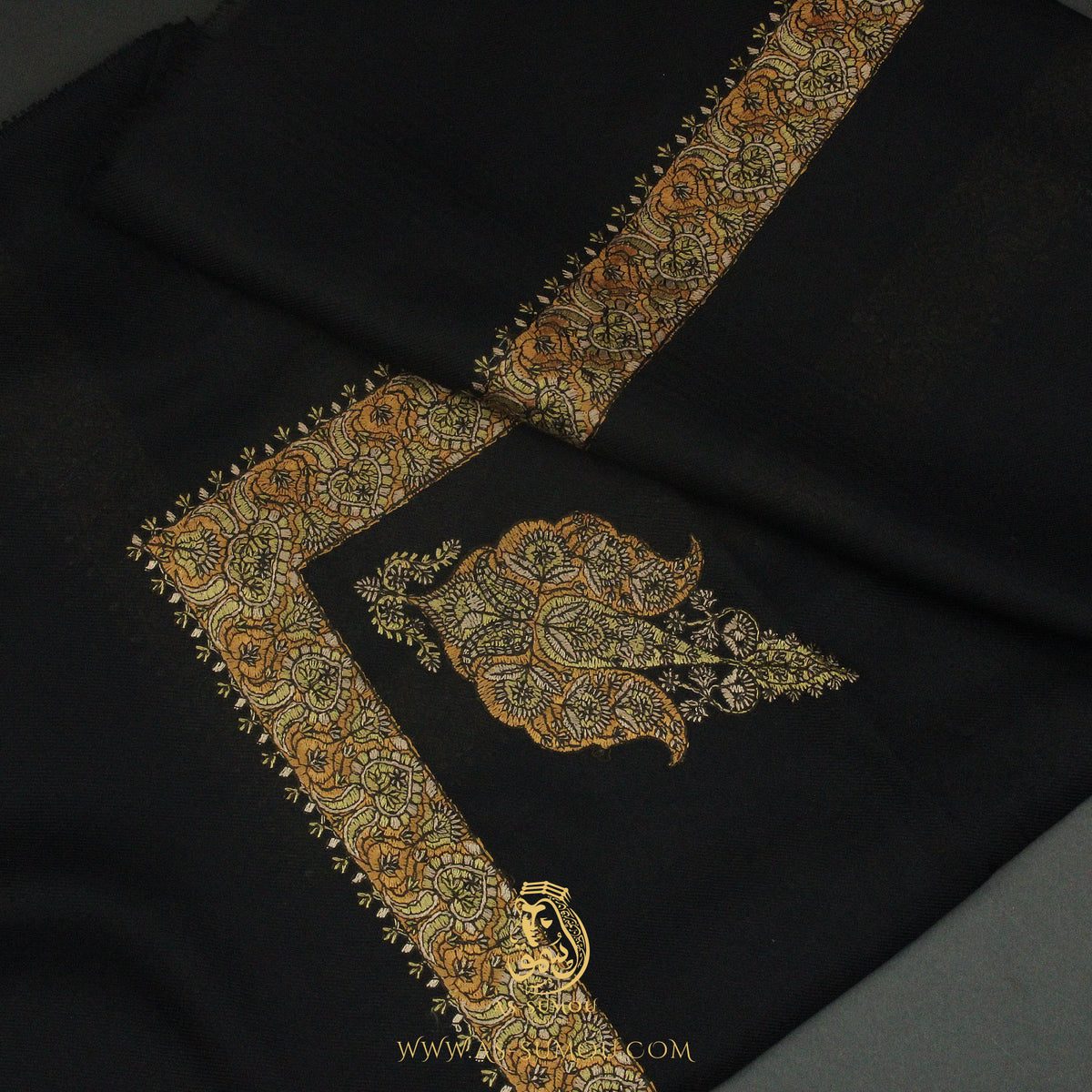 PREMIUM BLACK AUTHENTIC YEMENI SHEMAGH SCARF BL151