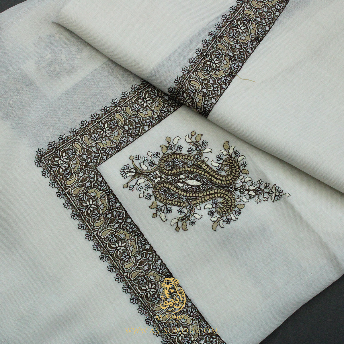 Premium White Authentic Yemeni Shemagh Scarf WH227