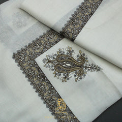 Premium White Authentic Yemeni Shemagh Scarf WH227