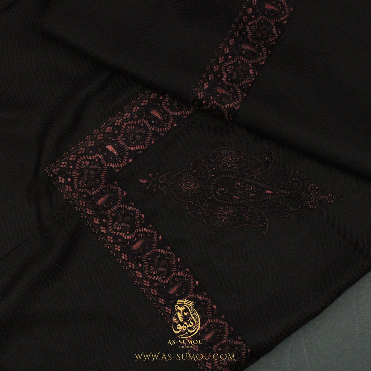 Premium Dark Brown Authentic Yemeni Shemagh Scarf SE274