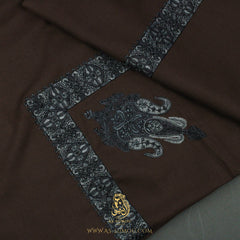 Premium Dark Brown Authentic Yemeni Shemagh Scarf SE275
