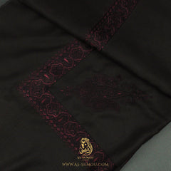 Premium Dark Brown Authentic Yemeni Shemagh Scarf SE276