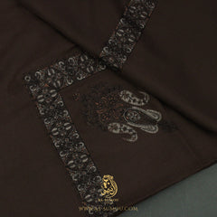 Premium Dark Brown Authentic Yemeni Shemagh Scarf SE277