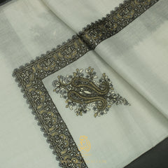 Premium White Authentic Yemeni Shemagh Scarf WH235