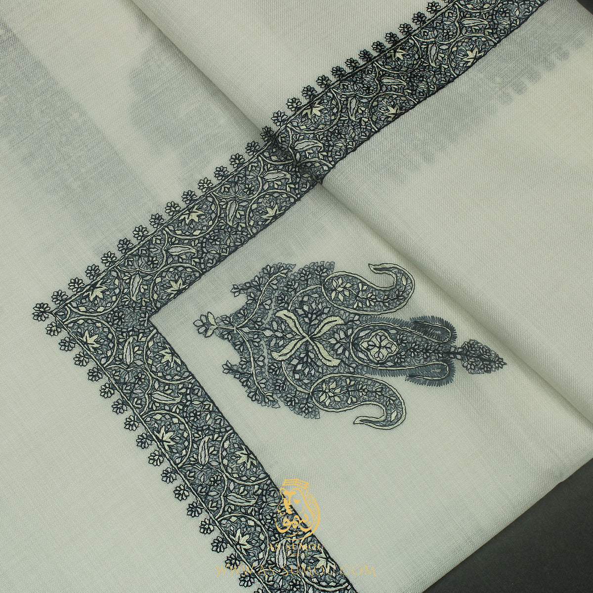 Premium White Authentic Yemeni Shemagh Scarf WH236