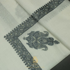 Premium White Authentic Yemeni Shemagh Scarf WH236