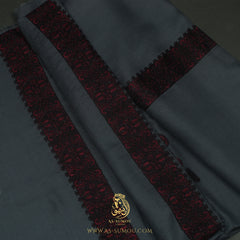 Premium Grey Authentic Yemeni Shemagh Scarf SE303