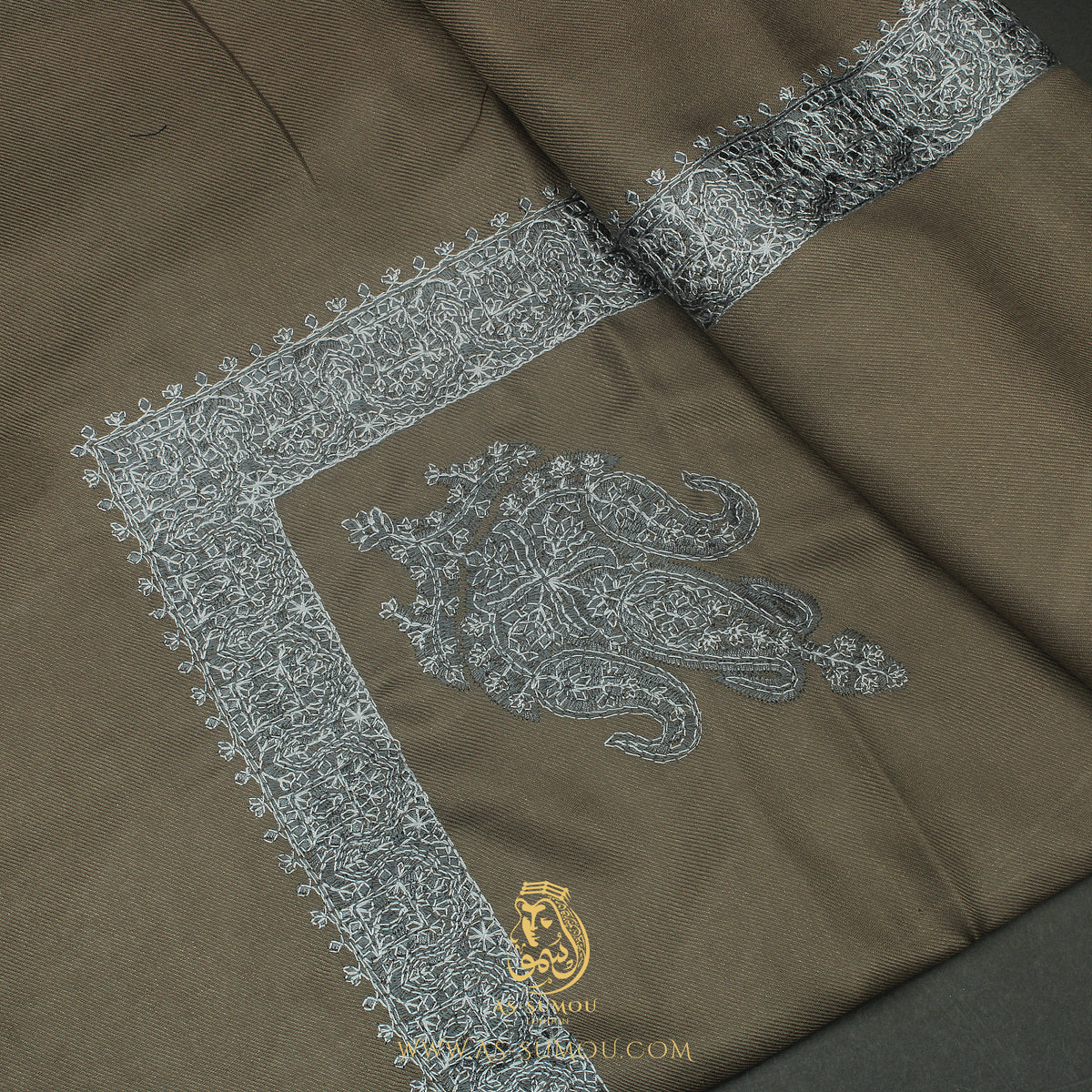 Premium Olive Authentic Yemeni Shemagh Scarf SE306