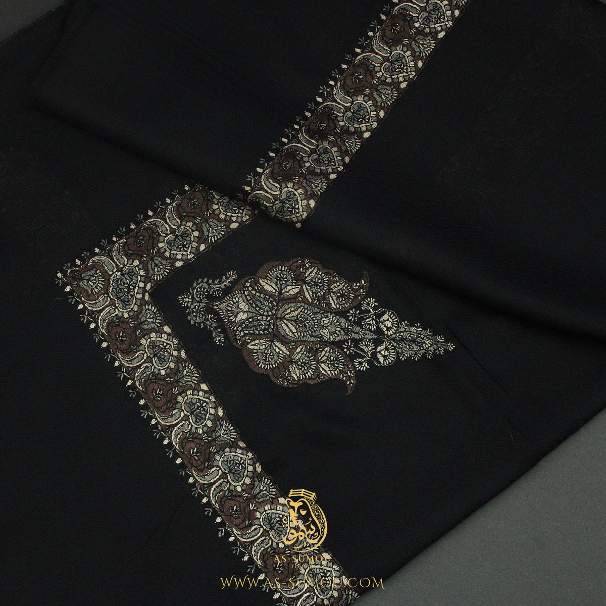 PREMIUM BLACK AUTHENTIC YEMENI SHEMAGH SCARF BL154