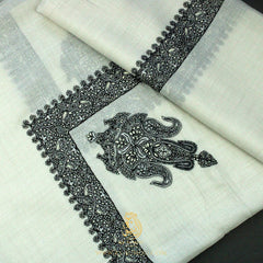 Premium White Authentic Yemeni Shemagh Scarf WH231