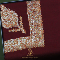 LUXURY HANDMADE MAROON YEMENI SHEMAGH