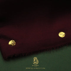 LUXURY HANDMADE MAROON YEMENI SHEMAGH